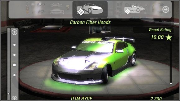 Nazwa - Karoseria - Maski karbonowe | Sklepy w Need for Speed Underground 2 - Need for Speed: Underground 2 - poradnik do gry