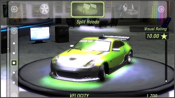 Nazwa - Osprzęt - Dwuczęściowe maski | Sklepy w Need for Speed Underground 2 - Need for Speed: Underground 2 - poradnik do gry