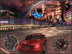 Kiedy już dokonamy zakupu swojego wybrańca, ponownie wyjeżdżamy na ulice miasta - Początek | Kariera w Need for Speed Underground 2 - Need for Speed: Underground 2 - poradnik do gry