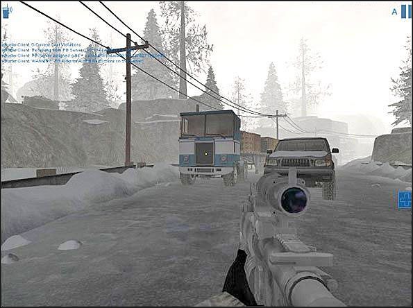 Nawet nie próbuj podchodzić do ciężarówki w taki sposób jak przedstawione jest na screenie - Assault (3) | SF Arctic | Americas Army Special Forces - Americas Army: Special Forces - poradnik do gry