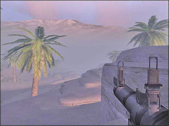 Z tego miejsca możesz oddać parę strzałów w rożne miejsca mapy - Assault (1) | SF Oasis | Americas Army Special Forces - Americas Army: Special Forces - poradnik do gry