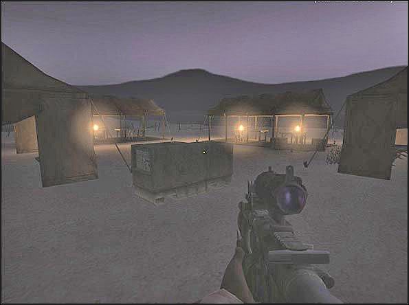 Obóz, w którym zaczyna drużyna obrońców - Defense | SF Recon | Americas Army Special Forces - Americas Army: Special Forces - poradnik do gry