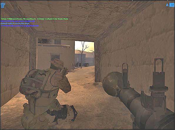 Jedną z lepszych metod na tej mapie w obronie są wymierzone czasowo strzały z RPG - Defense | SF Village | Americas Army Special Forces - Americas Army: Special Forces - poradnik do gry