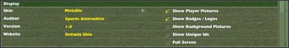 Wyłącznie logosów klubowych bądź zdjęć piłkarzy ma niewielkie znaczenie na szybkość rozgrywki - Ustawienia - grafika - Informacje ogólne - Football Manager 2005 - poradnik do gry
