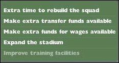 Radzimy używać tych opcji ostrożnie - Zarząd i kibice - Gra w FM - Football Manager 2005 - poradnik do gry