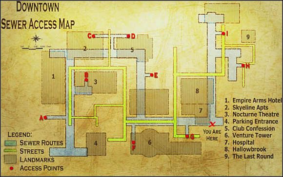 2 - Downtown - Mapy | Vampire The Masquerade Bloodlines - Vampire The Masquerade: Bloodlines - poradnik do gry