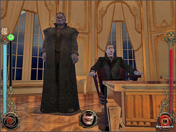 Książę LaCroix i jego goryl zwany Szeryfem. - Downtown - 01 | Vampire The Masquerade Bloodlines - Vampire The Masquerade: Bloodlines - poradnik do gry