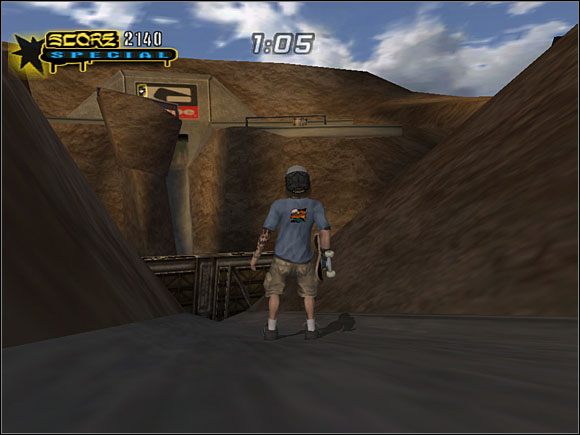 Wejdź na górę i w prawo po tymże podejściu - Downhill Jam | Classic Mode | Tony Hawks Underground 2 - Tony Hawks Underground 2: World Destruction Tour - poradnik do gry