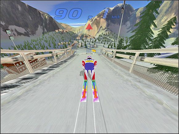 Faza 3: Dojeżdżamy do progu - Skok - sterowanie, porady | Skoki narciarskie 2005 - Skoki narciarskie 2005 - poradnik do gry