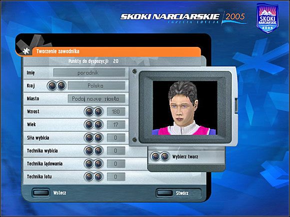 Pora na decyzję, która będzie miała swoje konsekwencje przez wszystkie sezony grania - Kariera - jak zacząć? | Skoki narciarskie 2005 - Skoki narciarskie 2005 - poradnik do gry
