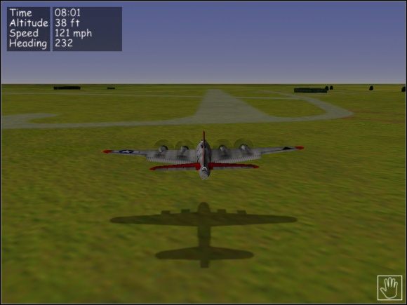 Lądując nie musisz osiąść równo na pasie. Wystarczy w jego pobliżu. - Misja treningowa #2 - Lądowanie - Misje - B-17 Flying Fortress II: The Mighty 8th - poradnik do gry