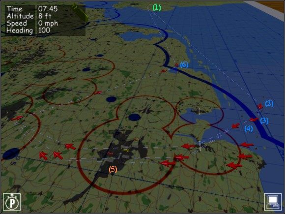 Standardowa trasa lotu jak zwykle wymaga modyfikacji - Misja historyczna #1 - Misje - B-17 Flying Fortress II: The Mighty 8th - poradnik do gry