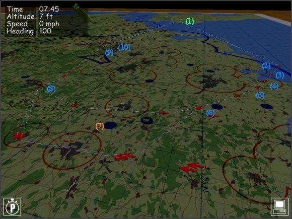Mapa z początku misji wymaga kilku poprawek - Misja historyczna #5 - Misje - B-17 Flying Fortress II: The Mighty 8th - poradnik do gry