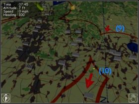 Po wylocie z lotniska (1) czeka Cię prawie trzygodzinny lot przez morze - Misja historyczna #5 - Misje - B-17 Flying Fortress II: The Mighty 8th - poradnik do gry