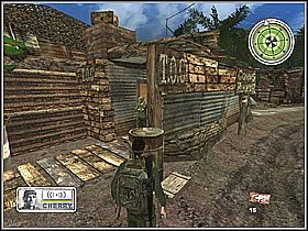 Z tego miejsca należy zabrać widoczny przedmiot, znajduje się on pod koniec pokoju na dolnej półce i udać się z nim we wskazane miejsce - Misja 1 Ghost Town [02] - Conflict: Vietnam - poradnik do gry