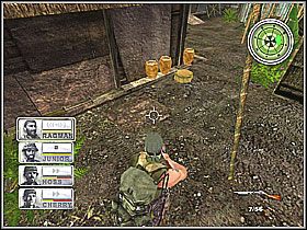 W jednej z nich znajduje się skład amunicji, który musimy zniszczyć - Misja 2 Rumble In The Jungle [02] - Conflict: Vietnam - poradnik do gry