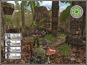 To już praktycznie koniec, jednak trzeba bardzo tutaj uważać, gdyż opór wroga jest wyjątkowo mocny - Misja 2 Rumble In The Jungle [03] - Conflict: Vietnam - poradnik do gry
