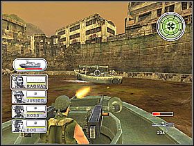 Napotkamy na dwie łódki różnej wielkości pełne wroga - Misja 7 Charlie's Point [03] - Conflict: Vietnam - poradnik do gry