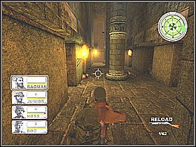 Dochodzimy do korytarza rozświetlonego pochodniami - Misja 8 The Sacred Statue [02] - Conflict: Vietnam - poradnik do gry