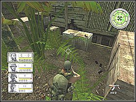 W tym miejscu bazy jest nasz drugi uwięziony żołnierz a obok znów przydane rzeczy - Misja 10 Russian Roulette [02] - Conflict: Vietnam - poradnik do gry