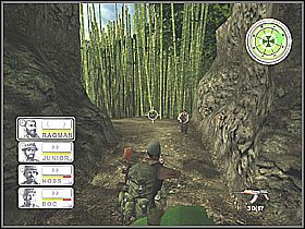 Wreszcie dotrzemy do żołnierza, z którym pobiegniemy dalej - Misja 10 Russian Roulette [04] - Conflict: Vietnam - poradnik do gry