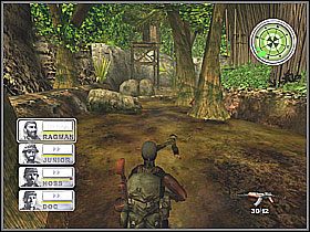 Pod napotkaną wieżą strażniczą jest kilka rzeczy do zebrania - Misja 11 Tunnel Rats [02] - Conflict: Vietnam - poradnik do gry