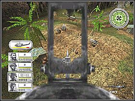 Początkowy widok jest niewygodny, dlatego też warto się przełączyć na celowanie i zacząć strzelać - Misja 13 Air Mobile [01] - Conflict: Vietnam - poradnik do gry