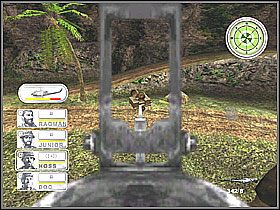 W ten sposób przelatujemy kilka razy nad polaną - Misja 13 Air Mobile [02] - Conflict: Vietnam - poradnik do gry