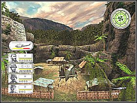 Tutaj wykonamy kilka razu lot naokoło tej skały i jest to czas oczywiście na zniszczenie naziemnych celów - Misja 13 Air Mobile [02] - Conflict: Vietnam - poradnik do gry