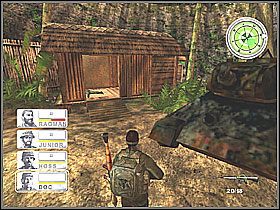 Przed opuszczeniem tego miejsca warto z dwóch wskazanych domków zabrać rpg - Misja 14 The Citadel [01] - Conflict: Vietnam - poradnik do gry