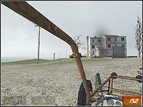 Podążaj jedyną dostępną drogą, aż napotkasz duży dom (#152), chroniony przez kilku strażników - Sandtraps (1) | Solucja Half-Life 2 - Half-Life 2 - poradnik do gry