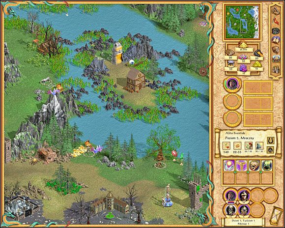 (R) - punkt rozpoczęcia rozgrywki - Solucja - Informacje wstępne | Porady - Heroes of Might & Magic IV: The Gathering Storm - poradnik do gry
