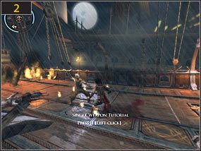 Zaczynamy przygodę na statku [1], na którym dochodzi do abordażu - Prolog (tutorial) - Statek | Prolog, Wrak | Prince of Persia Dusza Wojownika - Prince of Persia: Dusza Wojownika - poradnik do gry