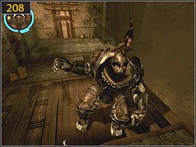 z mroku wyłoni się kolejny boss, którego pokonamy w następujący sposób - Mechaniczna wieża - przeszłość | Wieże | Prince of Persia Dusza Wojownika - Prince of Persia: Dusza Wojownika - poradnik do gry