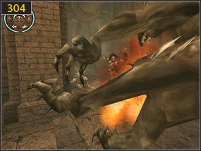 Wracamy drogą, którą przyszliśmy [303], po drodze pokonujemy kilka bestii [304] - Pokój aktywacyjny - przeszłość (1) | Trybiki i śrubki | PoP Dusza Wojownika - Prince of Persia: Dusza Wojownika - poradnik do gry