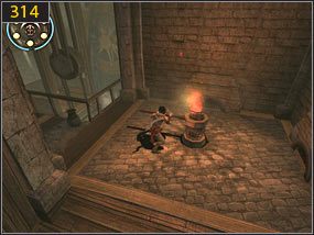 Kilka biegów po ścianach i docieramy do drabiny [313] - Pokój aktywacyjny - przeszłość (1) | Trybiki i śrubki | PoP Dusza Wojownika - Prince of Persia: Dusza Wojownika - poradnik do gry