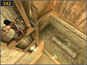 Na placu czeka na nas Gigant [341], którego pokonujemy znanym sposobem - Druga wieża - Mechaniczna wieża - przeszłość | Druga wieża, Wodna Pani - Prince of Persia: Dusza Wojownika - poradnik do gry