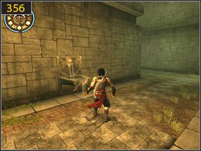 Biegniemy alejką [355], aż do momentu gdy dotrzemy do fontanny [356] - Druga wieża - Mechaniczna wieża - przeszłość | Druga wieża, Wodna Pani - Prince of Persia: Dusza Wojownika - poradnik do gry