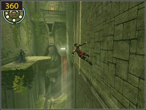 Na platformie walczymy z mroczną zjawą [359] i po drabinie ponownie wchodzimy ku górze - Hol ogrodowy - przeszłość | Druga wieża, Wodna Pani | PoP Dusza Wojownika - Prince of Persia: Dusza Wojownika - poradnik do gry