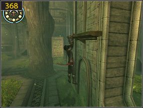 Pokonujemy kilku przeciwników [367], wieszamy się na mechanizmie i zwalniamy czas [368] - Ogród - przeszłość | Druga wieża, Wodna Pani | Prince of Persia Dusza Wojownika - Prince of Persia: Dusza Wojownika - poradnik do gry