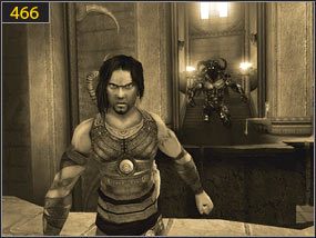 Gdy tam dotrzemy [465] schodzimy na dół - Wodospady w ogrodzie - przeszłość (3) | Woda i ogrody | PoP Dusza Wojownika - Prince of Persia: Dusza Wojownika - poradnik do gry