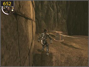 Zaraz potem czeka na nas kilka pułapek - wirujące belki z ostrzami [651] oraz poziome ostrza [652] - Ołtarz ofiarny - przeszłość | Ścieżka upiora piasku | PoP Dusza Wojownika - Prince of Persia: Dusza Wojownika - poradnik do gry