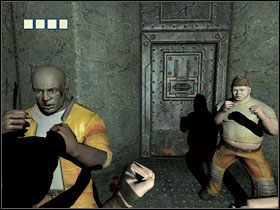 Powie, że przyszykował dla Ciebie broń, musisz się tylko udać do jego celi (numer 40) - 03 - Prison Yard | Solucja | Kroniki Riddicka Ucieczka z Butcher Bay - Kroniki Riddicka: Ucieczka z Butcher Bay - poradnik do gry