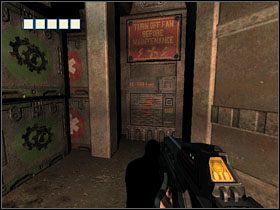 Później usuń dwa fragmenty ściany i przejdź do kolejnego pomieszczenia - 06 - Mainframe (1) | Solucja | Kroniki Riddicka Ucieczka z Butcher Bay - Kroniki Riddicka: Ucieczka z Butcher Bay - poradnik do gry