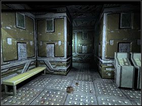 Podnieś z ziemi narzędzie (Vent Tool ) i otwórz nim wejście do kanału wentylacyjnego - 11 - Showers (1) | Solucja | Kroniki Riddicka Ucieczka z Butcher Bay - Kroniki Riddicka: Ucieczka z Butcher Bay - poradnik do gry