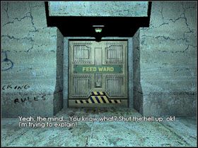 Wkrocz do Feed Ward i podejdź do rozmawiającej grupki - 17 - Feed Ward (1) | Solucja | Kroniki Riddicka Ucieczka z Butcher Bay - Kroniki Riddicka: Ucieczka z Butcher Bay - poradnik do gry