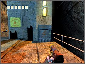 Zejdź po schodkach i wejdź do pomieszczenia ze stojącą na środku maszyną - 23 - Mining Core (1) | Solucja | Kroniki Riddicka Ucieczka z Butcher Bay - Kroniki Riddicka: Ucieczka z Butcher Bay - poradnik do gry