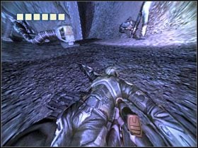 Przejdź pobliskim korytarzem do kolejnego pomieszczenia - 23 - Mining Core (1) | Solucja | Kroniki Riddicka Ucieczka z Butcher Bay - Kroniki Riddicka: Ucieczka z Butcher Bay - poradnik do gry