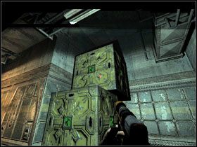 Skorzystaj z tutejszych drzwi, aby trafić do Mine Entrance - 23 - Mining Core (2) | Solucja | Kroniki Riddicka Ucieczka z Butcher Bay - Kroniki Riddicka: Ucieczka z Butcher Bay - poradnik do gry