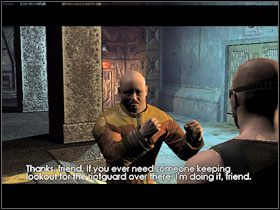 Przejdź nią na drugą stronę i zeskocz na dół, do pomieszczenia z Shurikiem i Riotguardem - 23 - Mining Core (4) | Solucja | Kroniki Riddicka Ucieczka z Butcher Bay - Kroniki Riddicka: Ucieczka z Butcher Bay - poradnik do gry